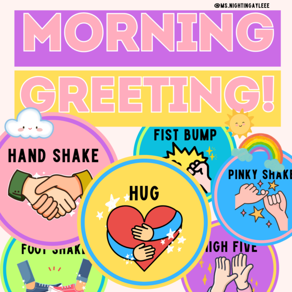 Morning Greeting Activity – Fun Classroom Poster